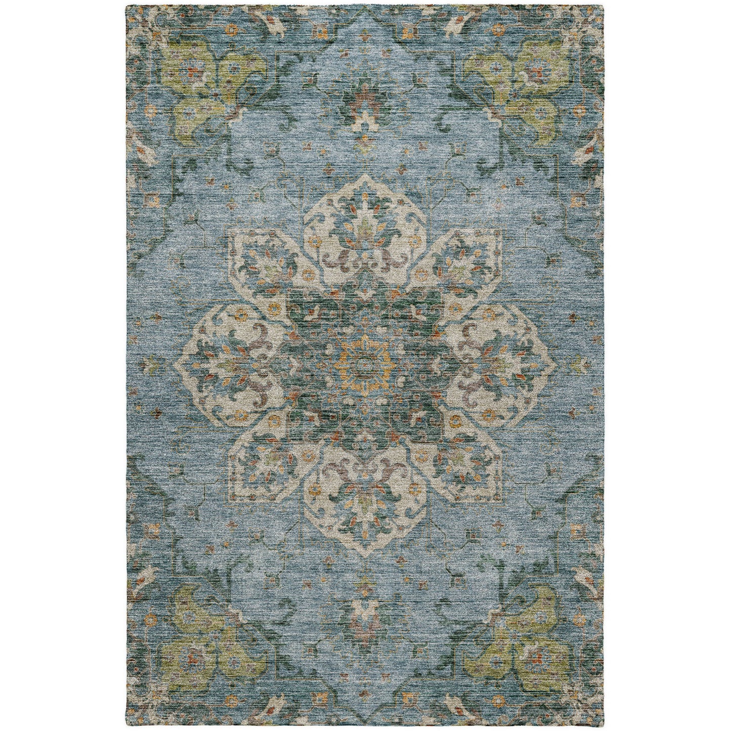 Machine Made Silk Road SR6 Aqua - Dalyn Rugs