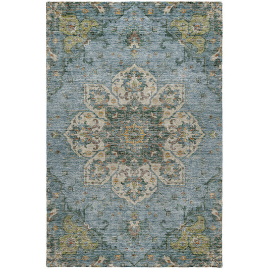 Machine Made Silk Road SR6 Aqua - Dalyn Rugs