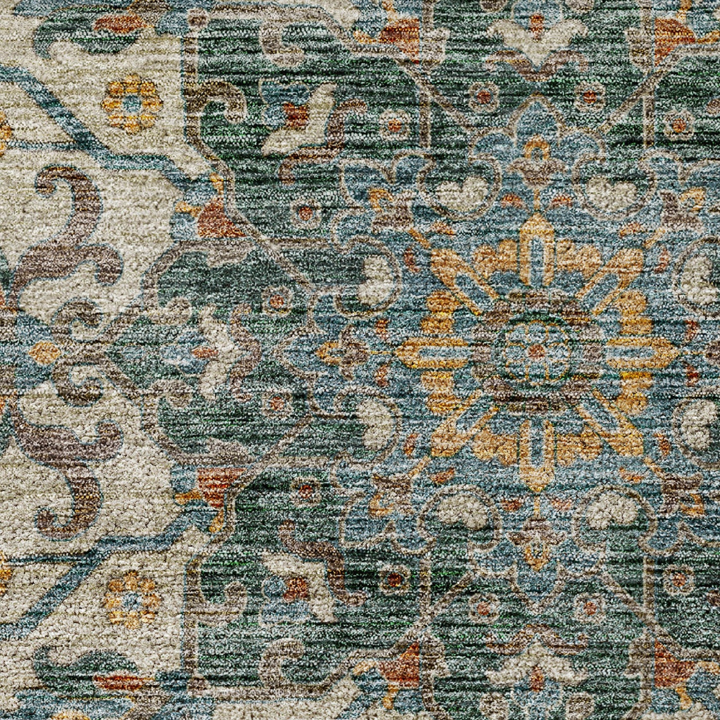 Machine Made Silk Road SR6 Aqua - Dalyn Rugs