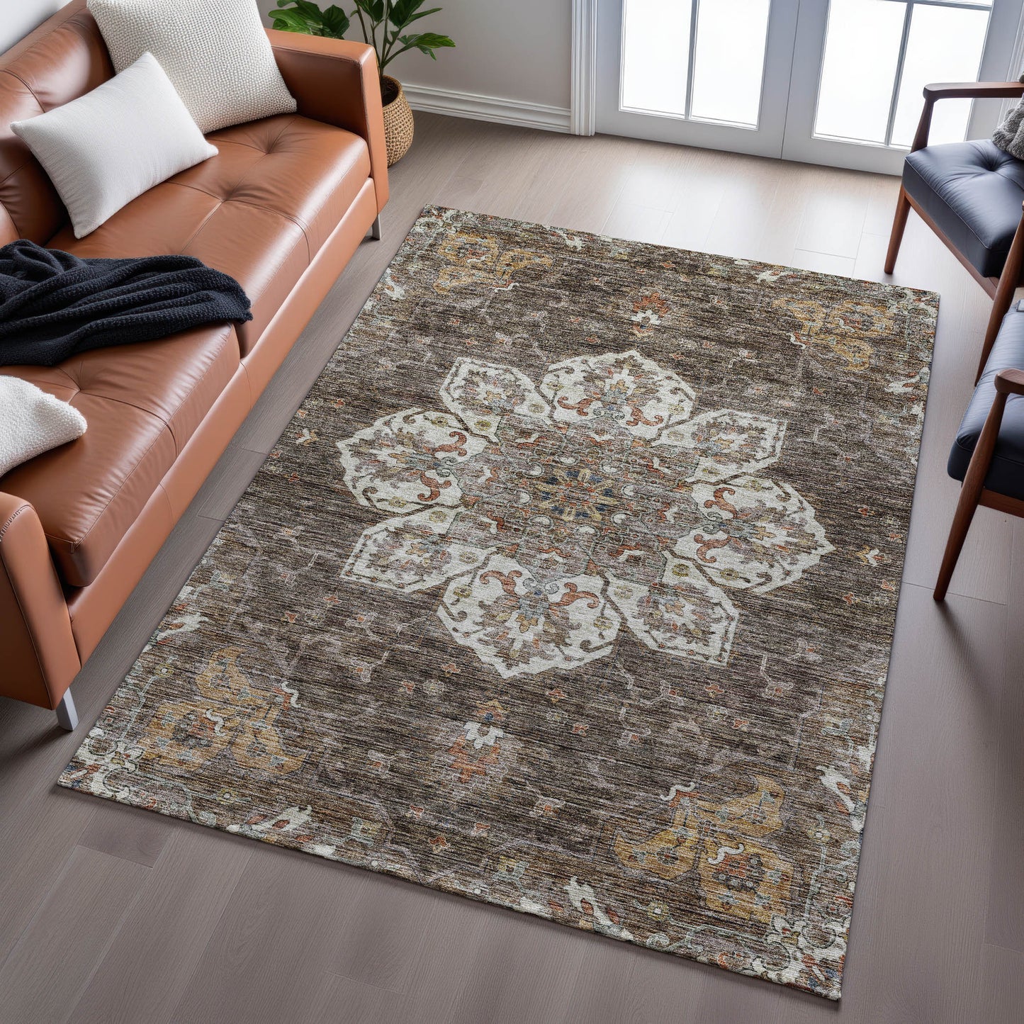 Machine Made Silk Road SR6 Chocolate - Dalyn Rugs