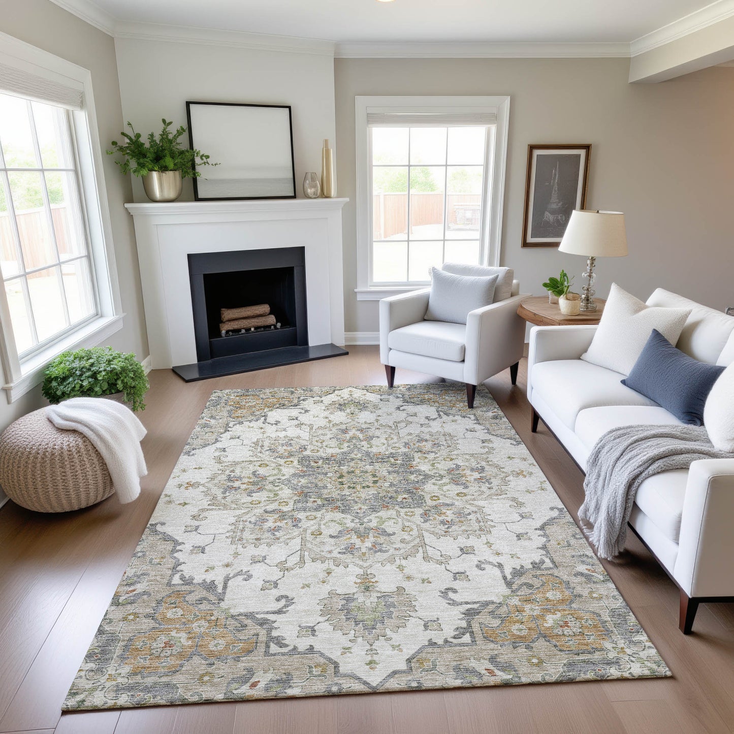 Machine Made Silk Road SR6 Ivory - Dalyn Rugs