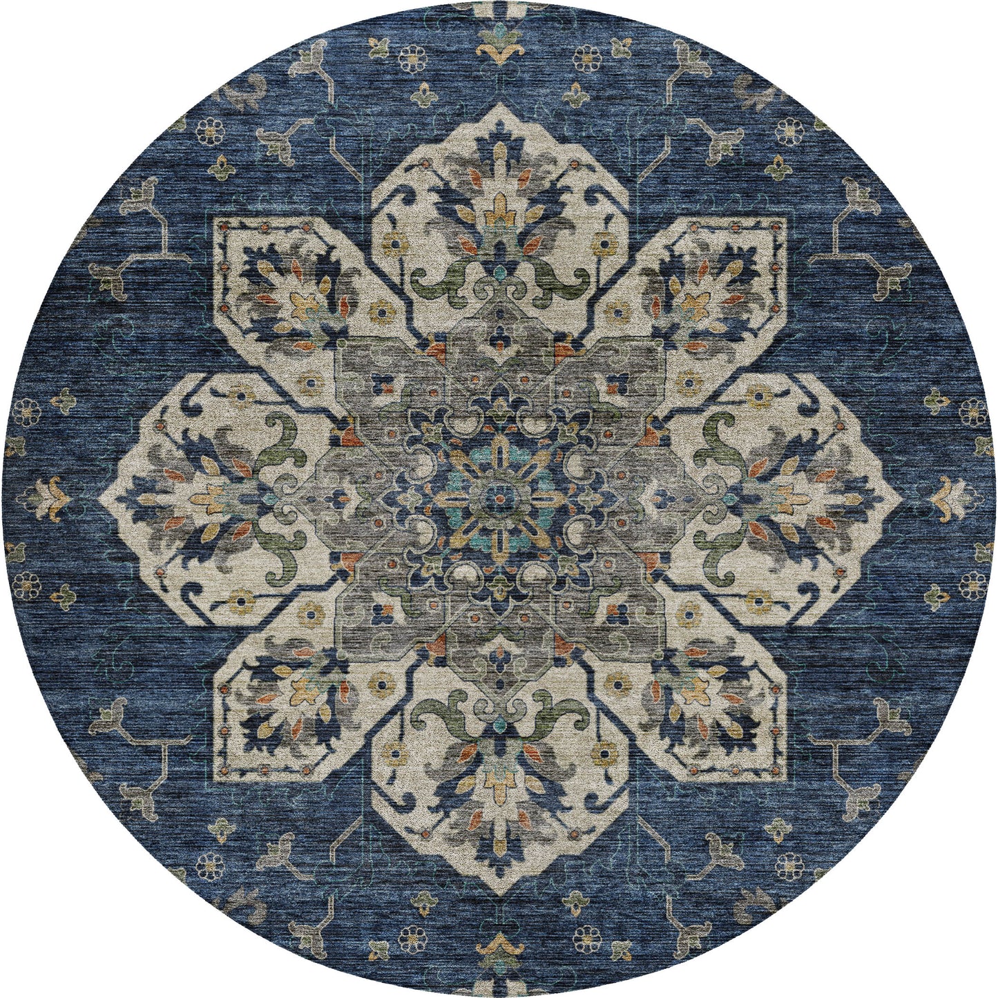Machine Made Silk Road SR6 Navy - Dalyn Rugs