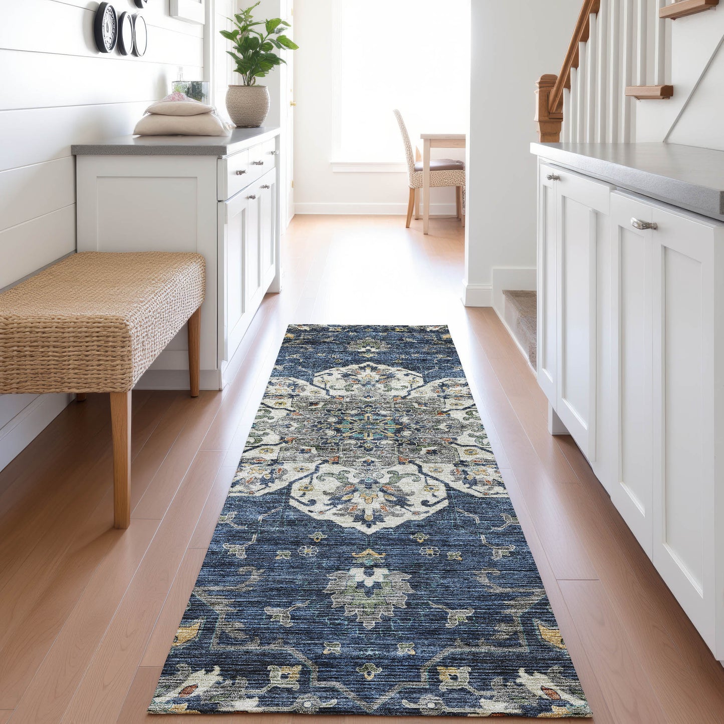 Machine Made Silk Road SR6 Navy - Dalyn Rugs