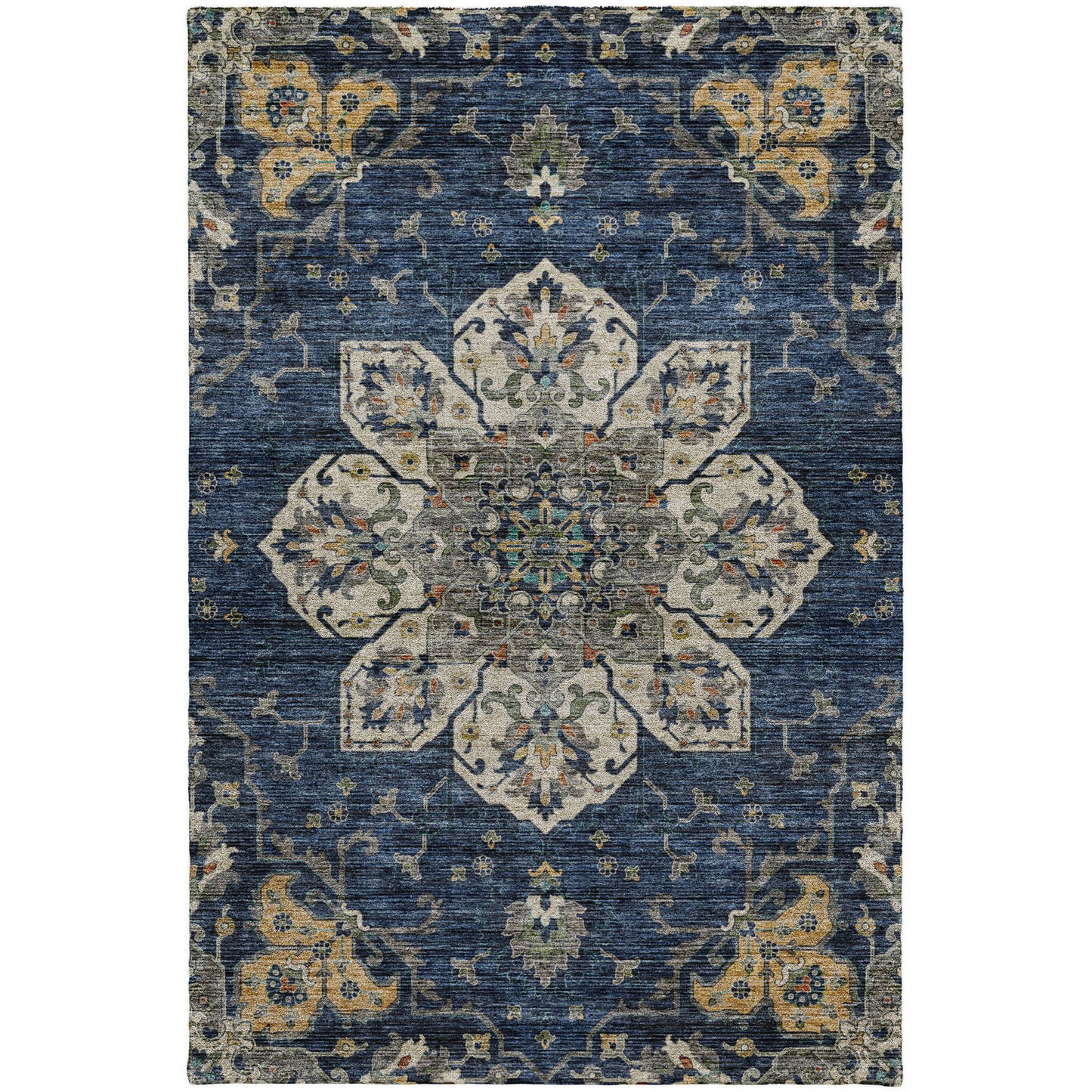 Machine Made Silk Road SR6 Navy - Dalyn Rugs