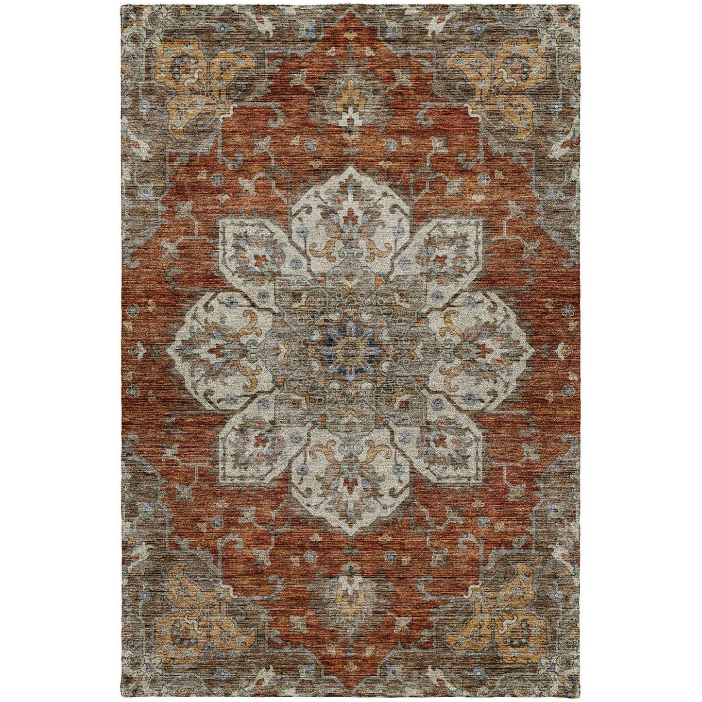 Machine Made Silk Road SR6 Paprika - Dalyn Rugs