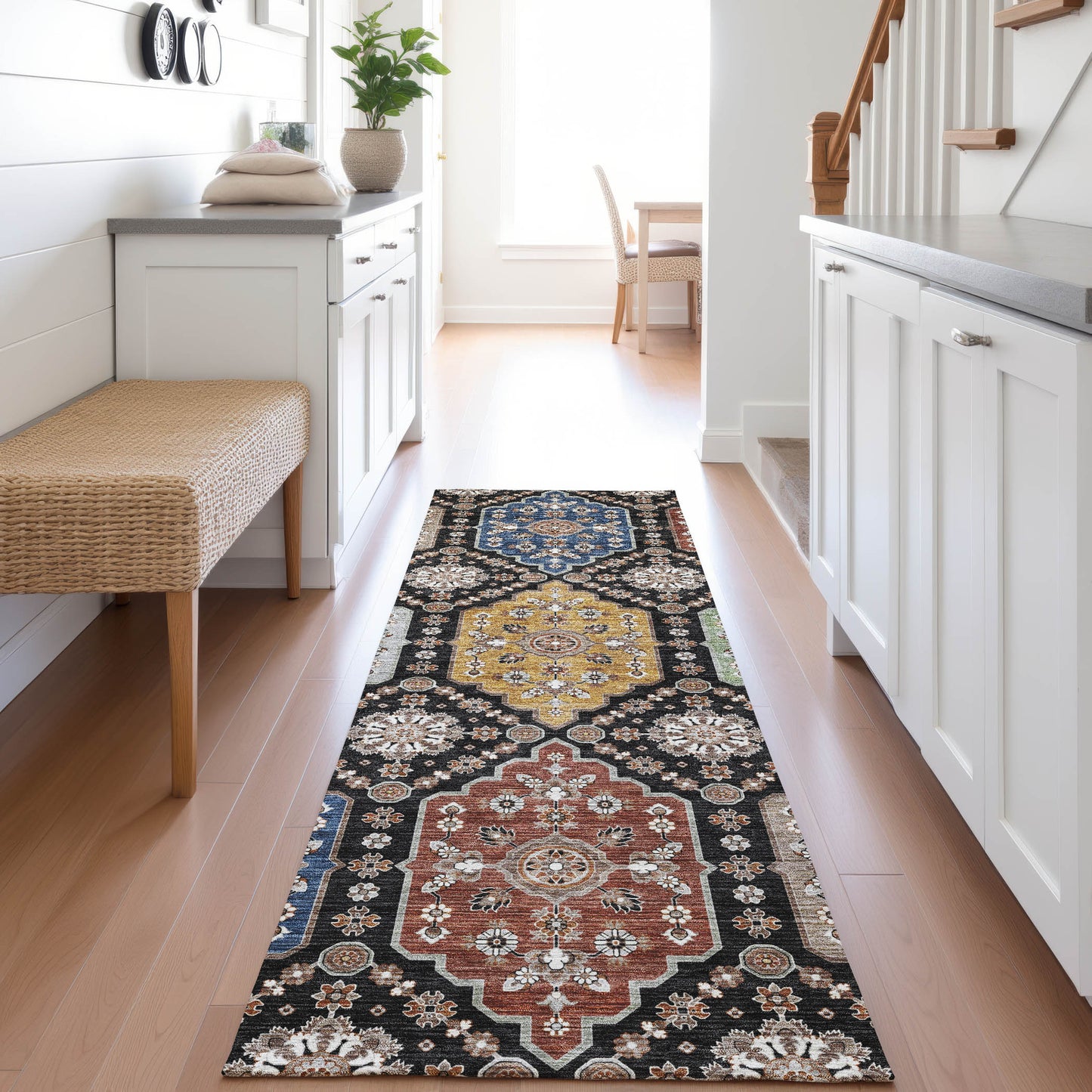 Machine Made Silk Road SR7 Black - Dalyn Rugs