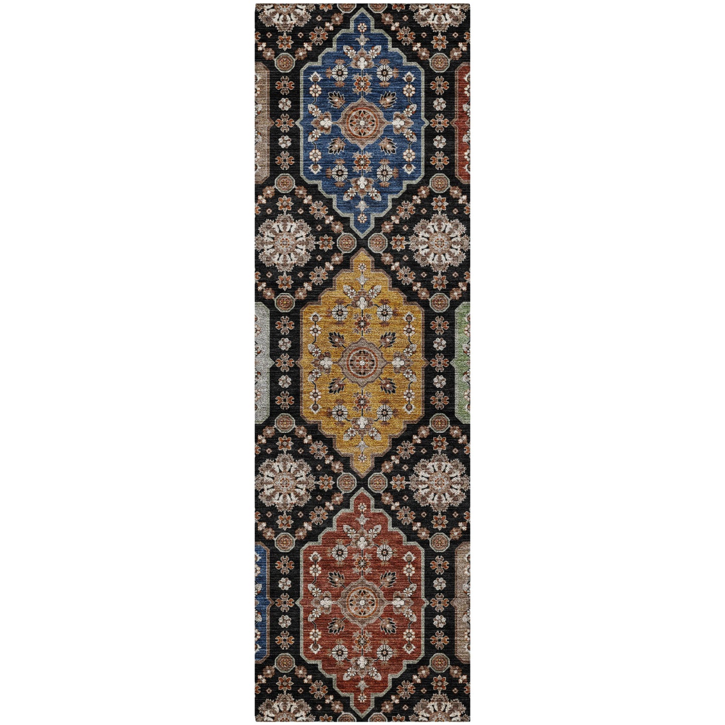 Machine Made Silk Road SR7 Black - Dalyn Rugs