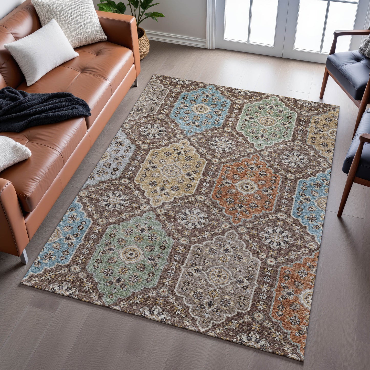 Machine Made Silk Road SR7 Chocolate - Dalyn Rugs