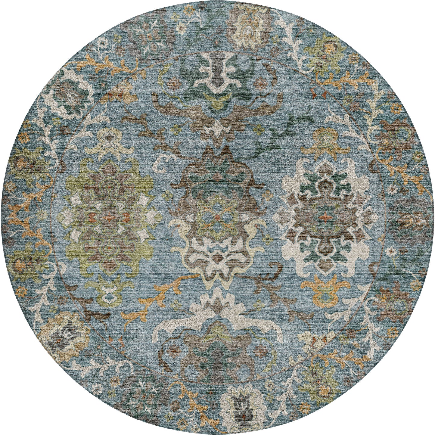 Machine Made Silk Road SR8 Aqua - Dalyn Rugs