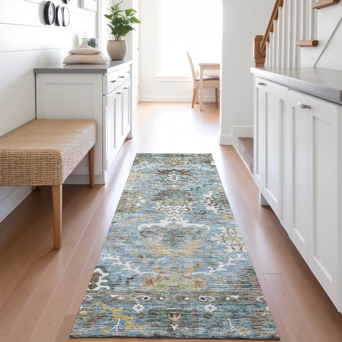 Machine Made Silk Road SR8 Aqua - Dalyn Rugs