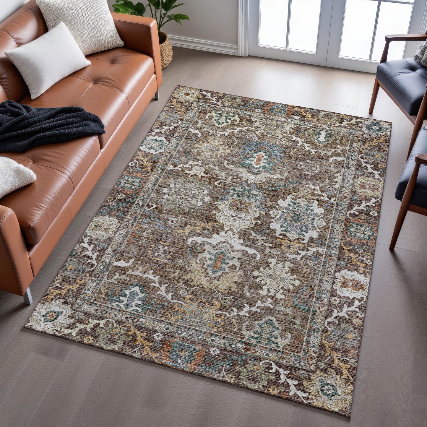 Machine Made Silk Road SR8 Chocolate - Dalyn Rugs