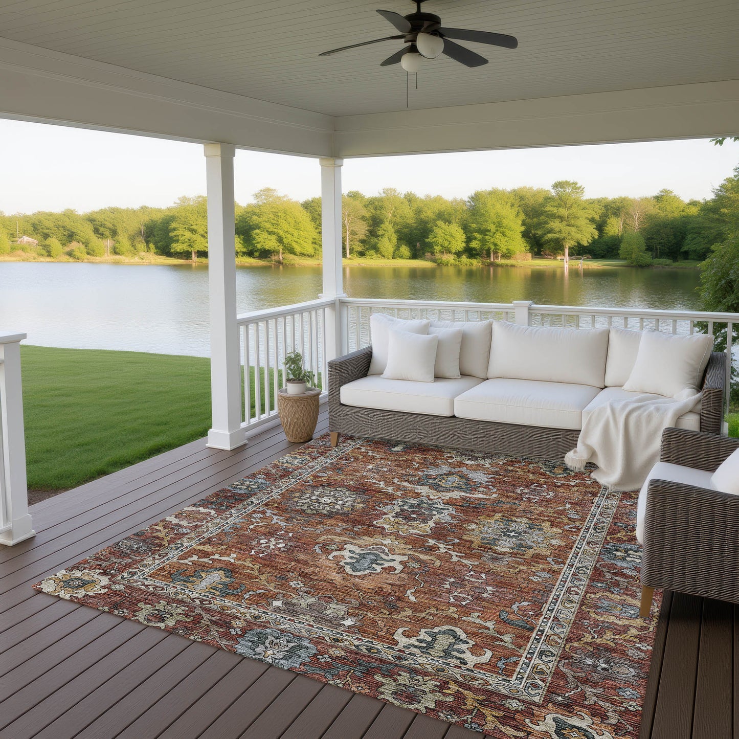 Machine Made Silk Road SR8 Paprika - Dalyn Rugs