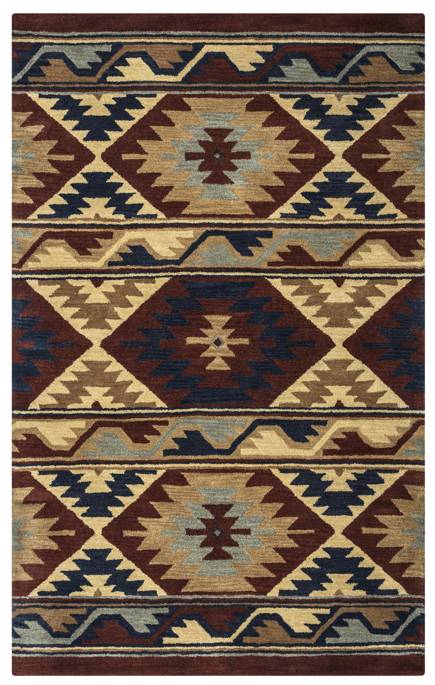 Southwest SU2253 Red Hand-Tufted Rug - Rizzy