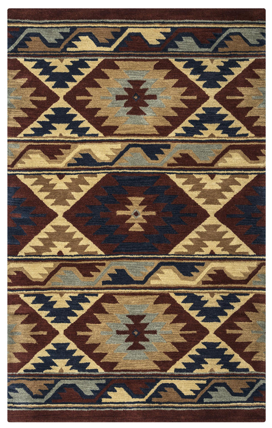Southwest SU2253 Red Hand-Tufted Rug - Rizzy
