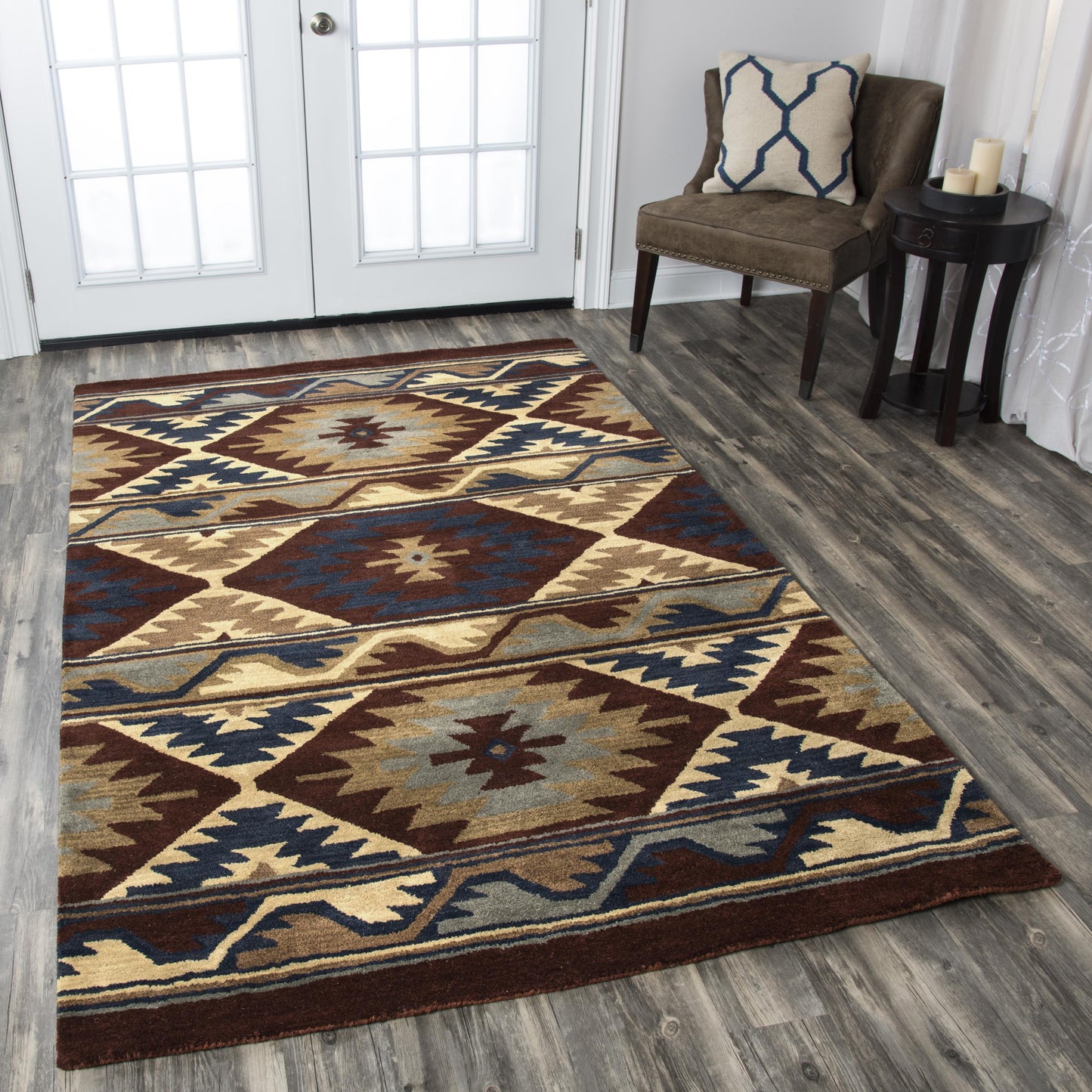 Southwest SU2253 Red Hand-Tufted Rug - Rizzy