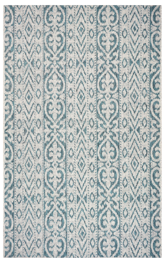 Entwined Geometric Indoor/Outdoor Area Rug - Silo view