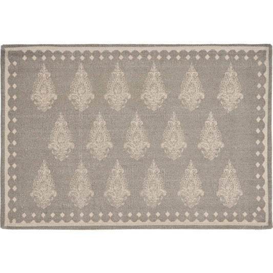 Super Soft-03815 Contemporary Power-Loomed Beige Indoor Area Rug - LR Home