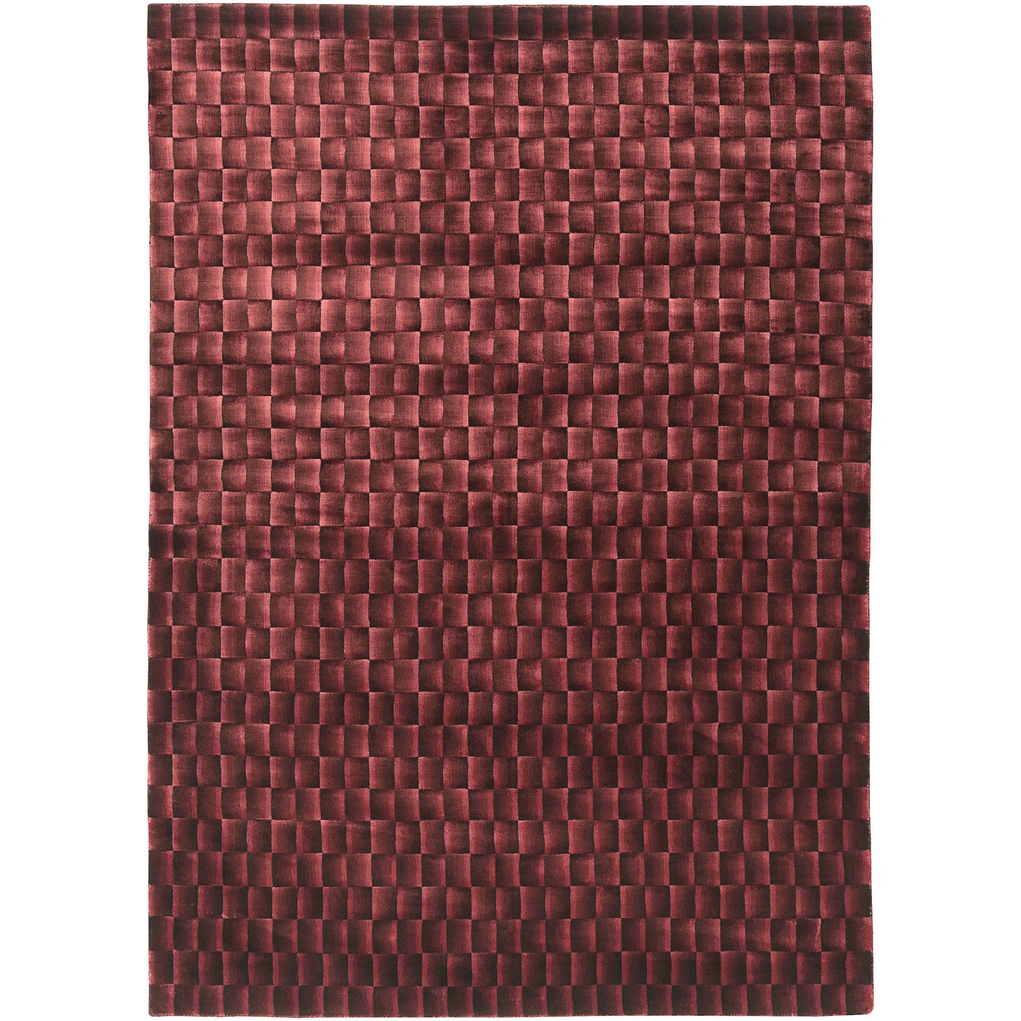 Super Soft-03816 Contemporary Power-Loomed Maroon Indoor Area Rug - LR Home