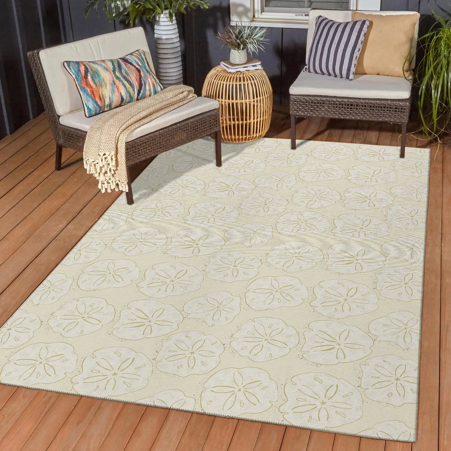 Machine Made Seabreeze SZ10 Ivory - Dalyn Rugs