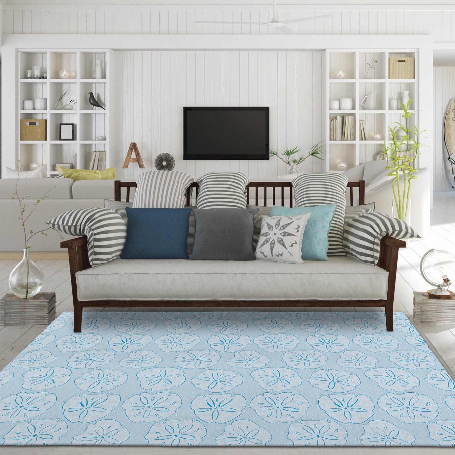Machine Made Seabreeze SZ10 Sky - Dalyn Rugs