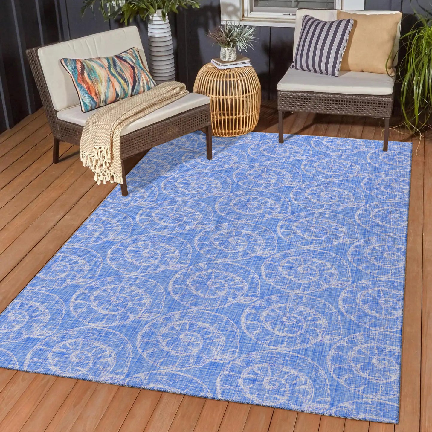 Machine Made Seabreeze SZ11 Cobalt - Dalyn Rugs