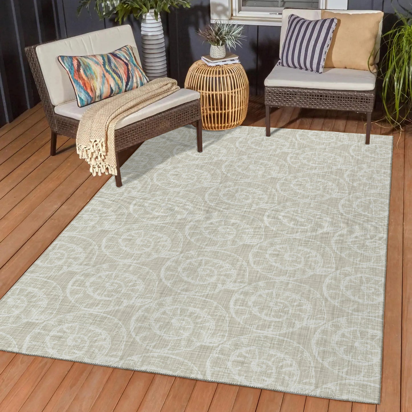 Machine Made Seabreeze SZ11 Taupe - Dalyn Rugs
