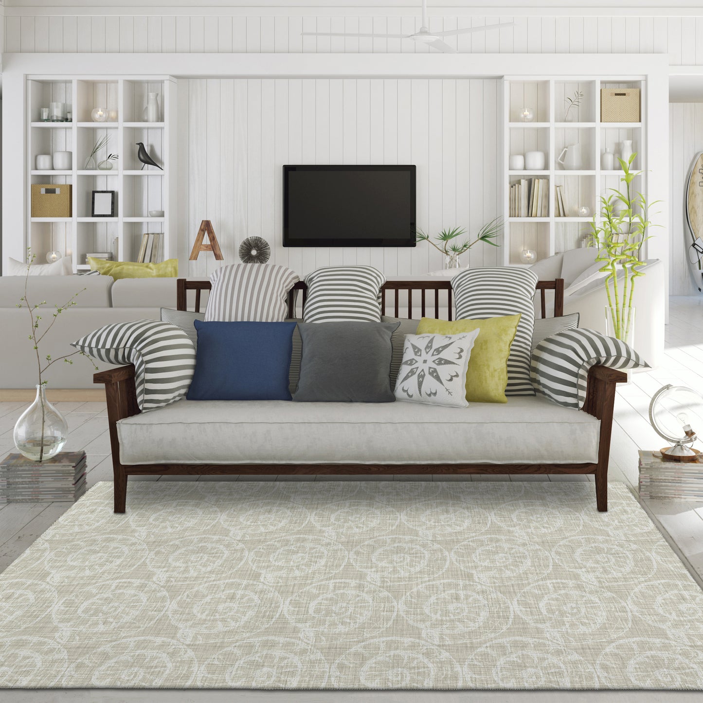 Machine Made Seabreeze SZ11 Taupe - Dalyn Rugs