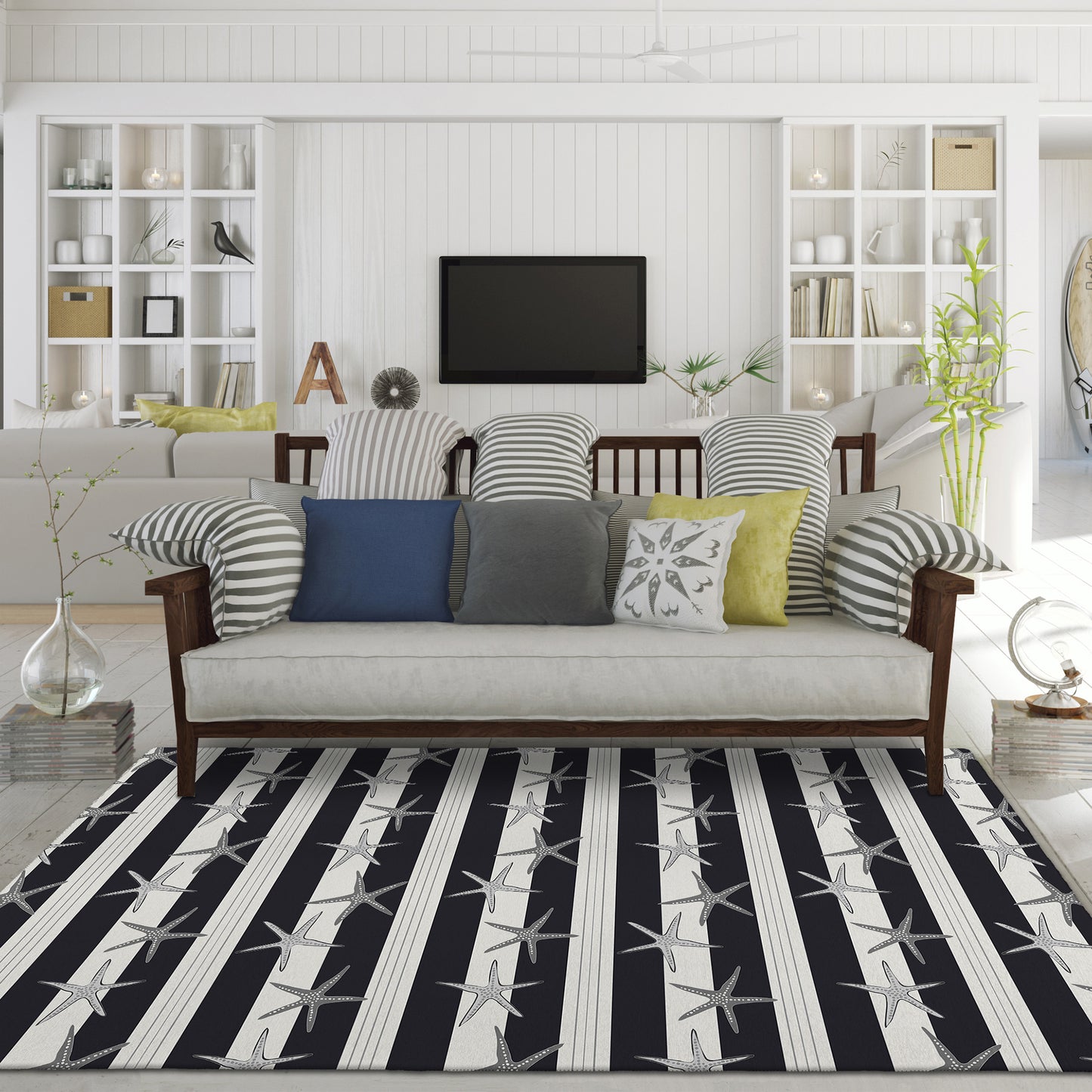 Machine Made Seabreeze SZ12 Black - Dalyn Rugs