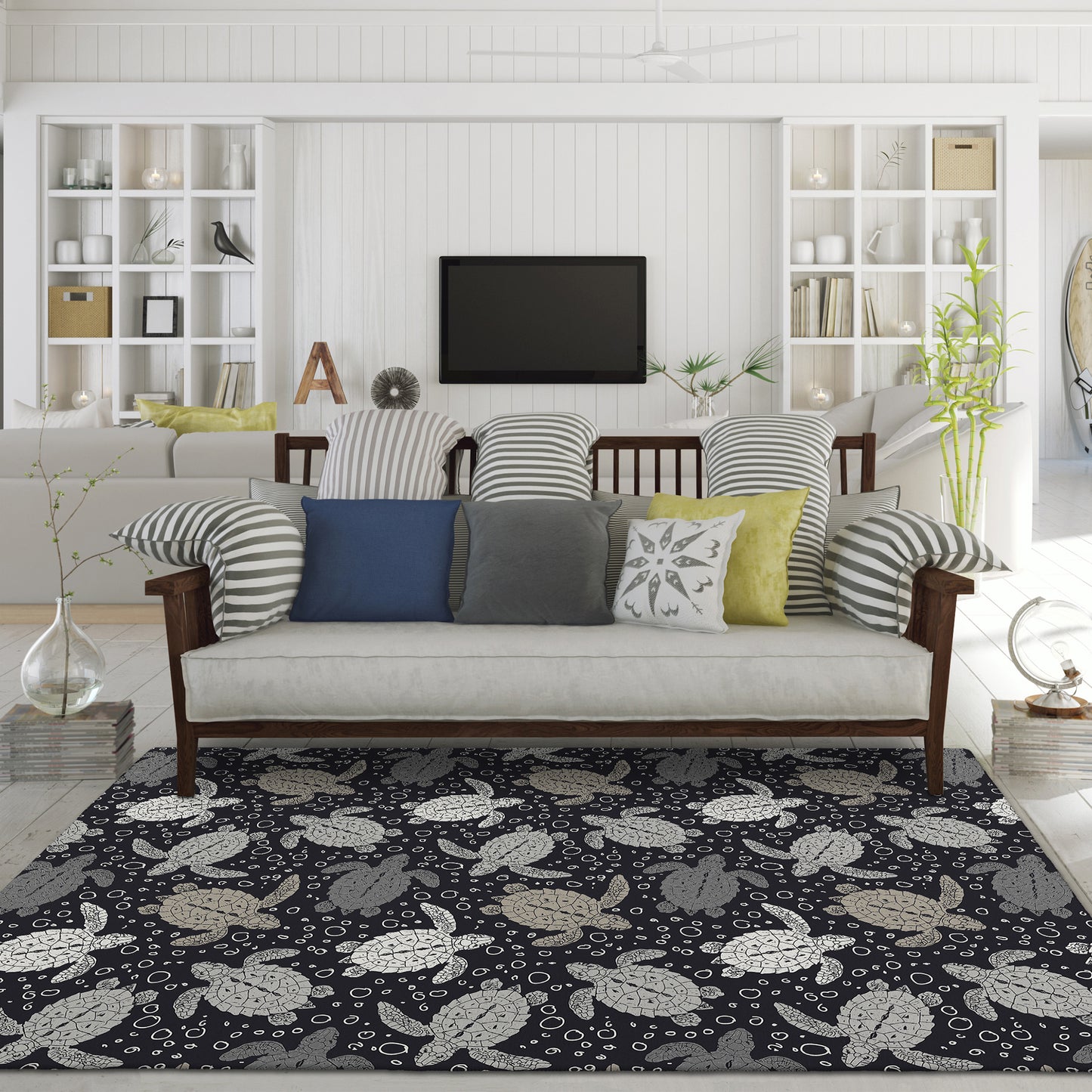 Machine Made Seabreeze SZ13 Black - Dalyn Rugs