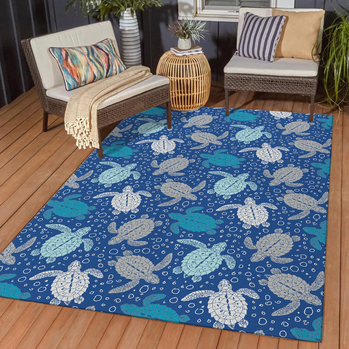 Machine Made Seabreeze SZ13 Navy - Dalyn Rugs
