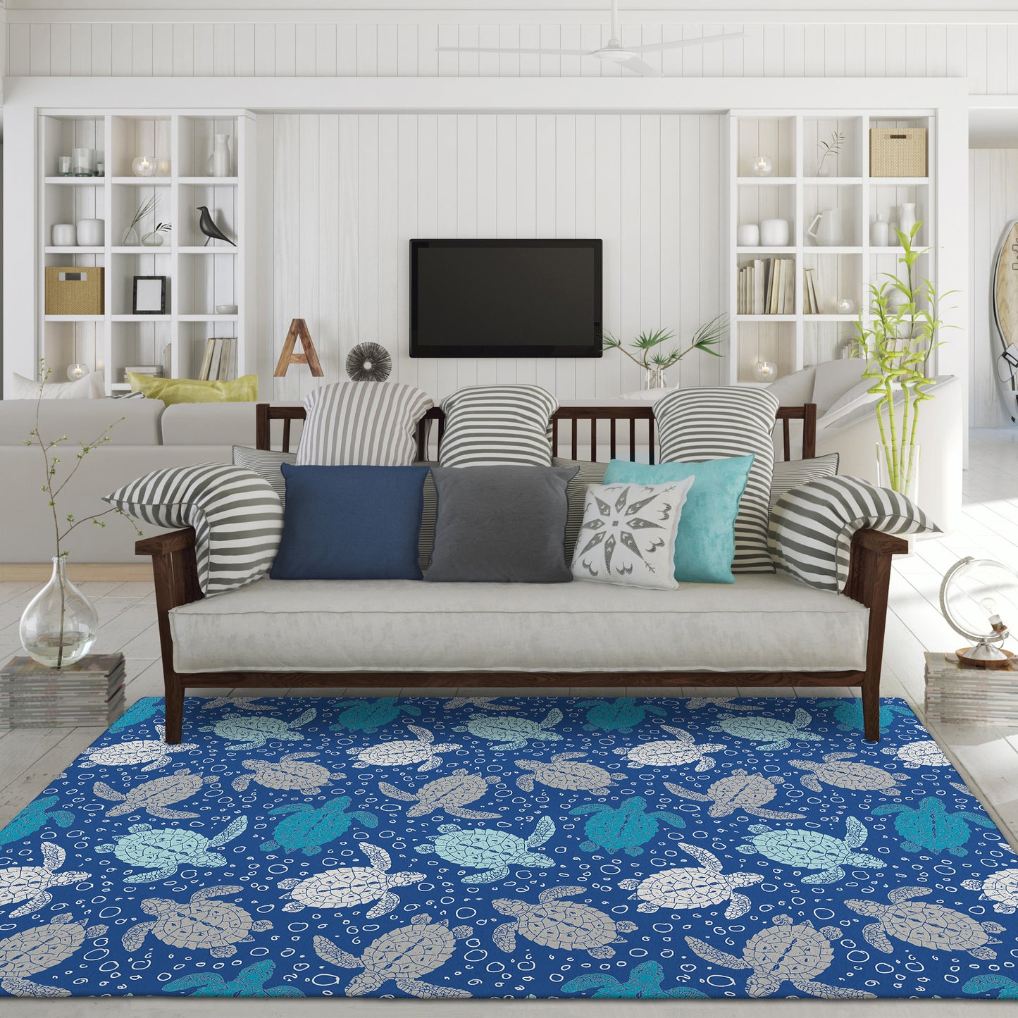 Machine Made Seabreeze SZ13 Navy - Dalyn Rugs