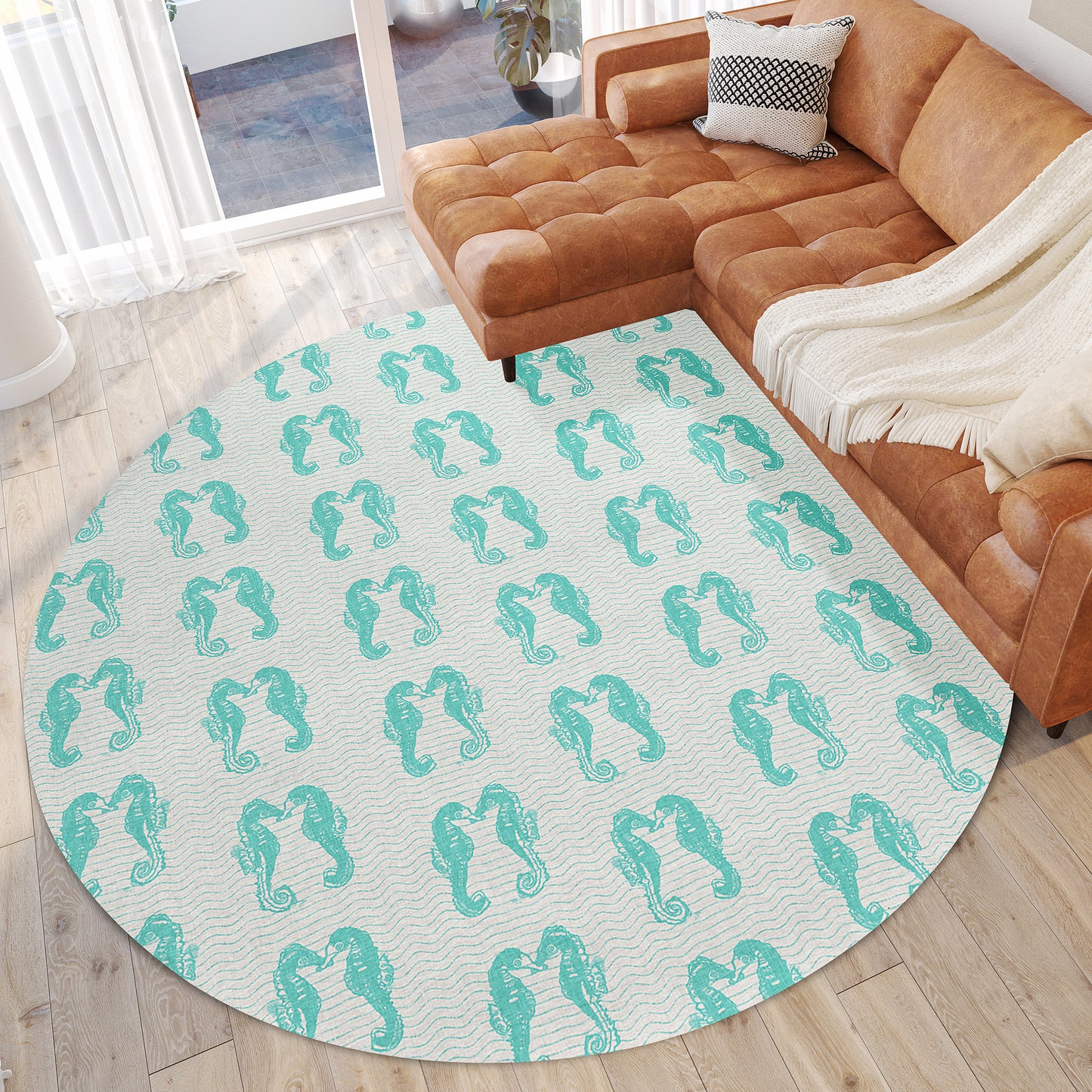 Machine Made Seabreeze SZ15 Teal - Dalyn Rugs