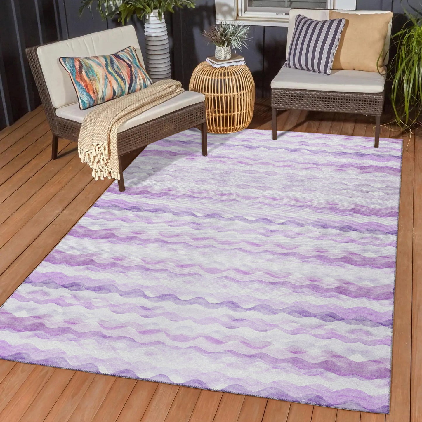 Machine Made Seabreeze SZ16 Violet - Dalyn Rugs