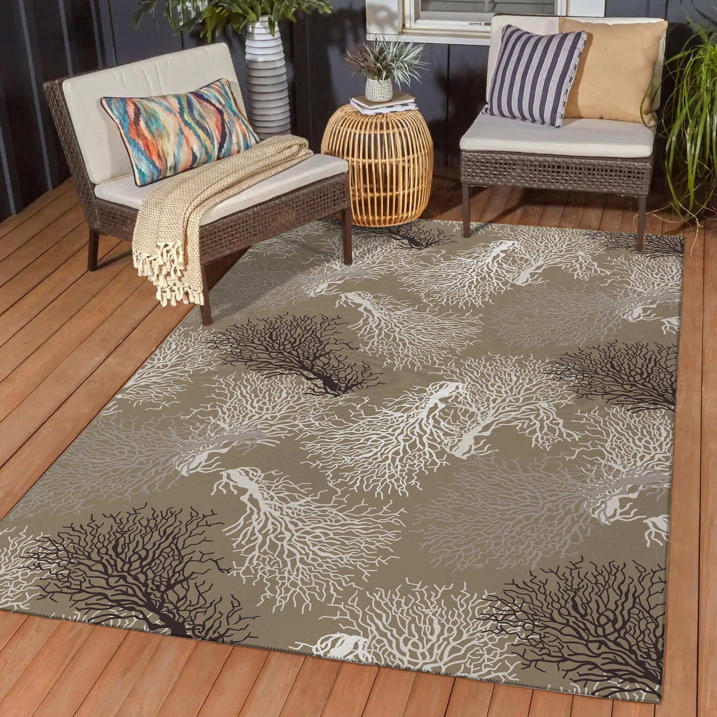 Machine Made Seabreeze SZ3 Taupe - Dalyn Rugs