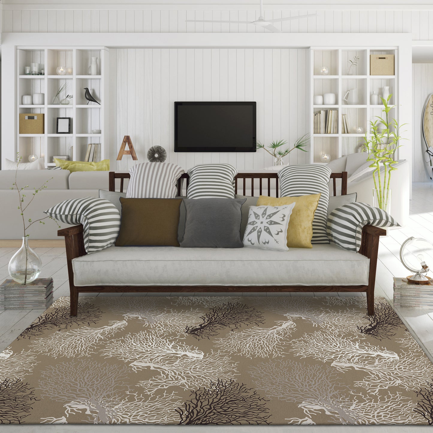 Machine Made Seabreeze SZ3 Taupe - Dalyn Rugs