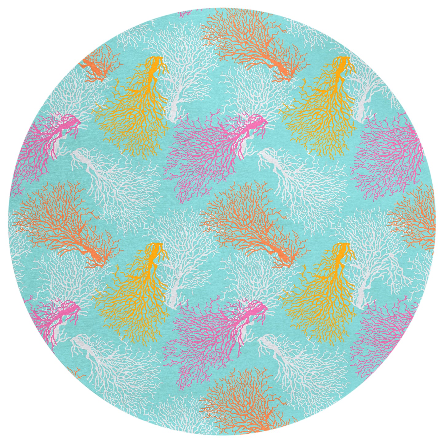 Indoor/Outdoor Seabreeze SZ3 Teal Washable