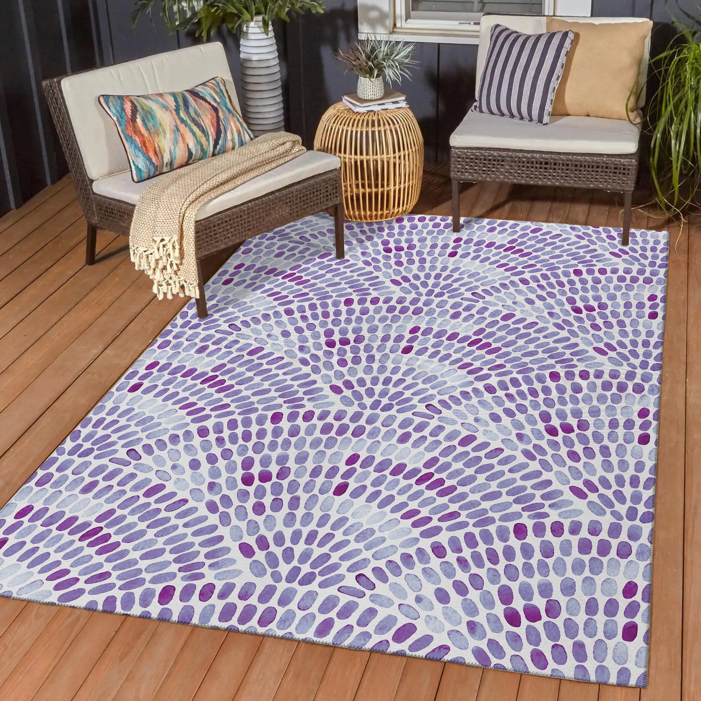 Machine Made Seabreeze SZ7 Lavender - Dalyn Rugs