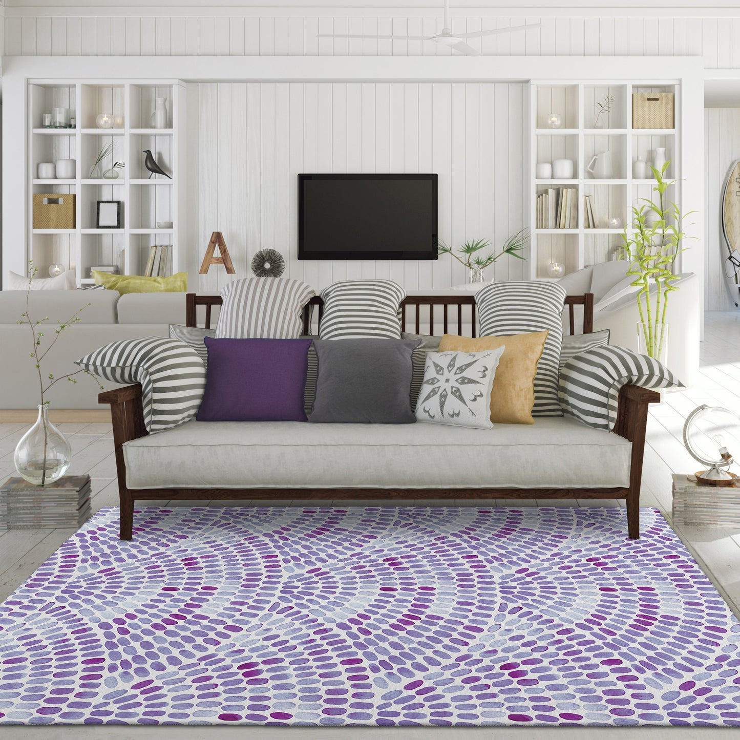 Machine Made Seabreeze SZ7 Lavender - Dalyn Rugs