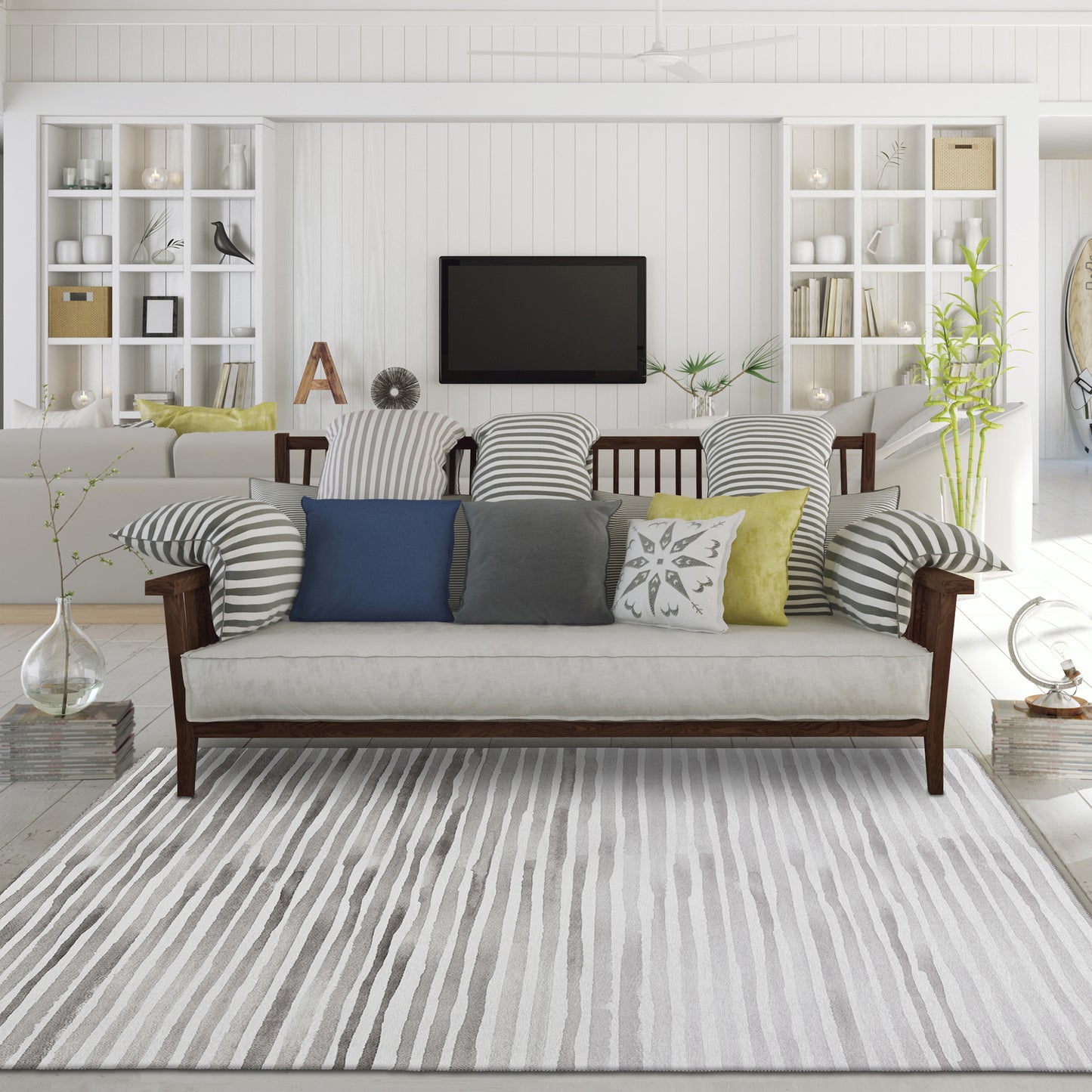 Machine Made Seabreeze SZ8 Pewter - Dalyn Rugs