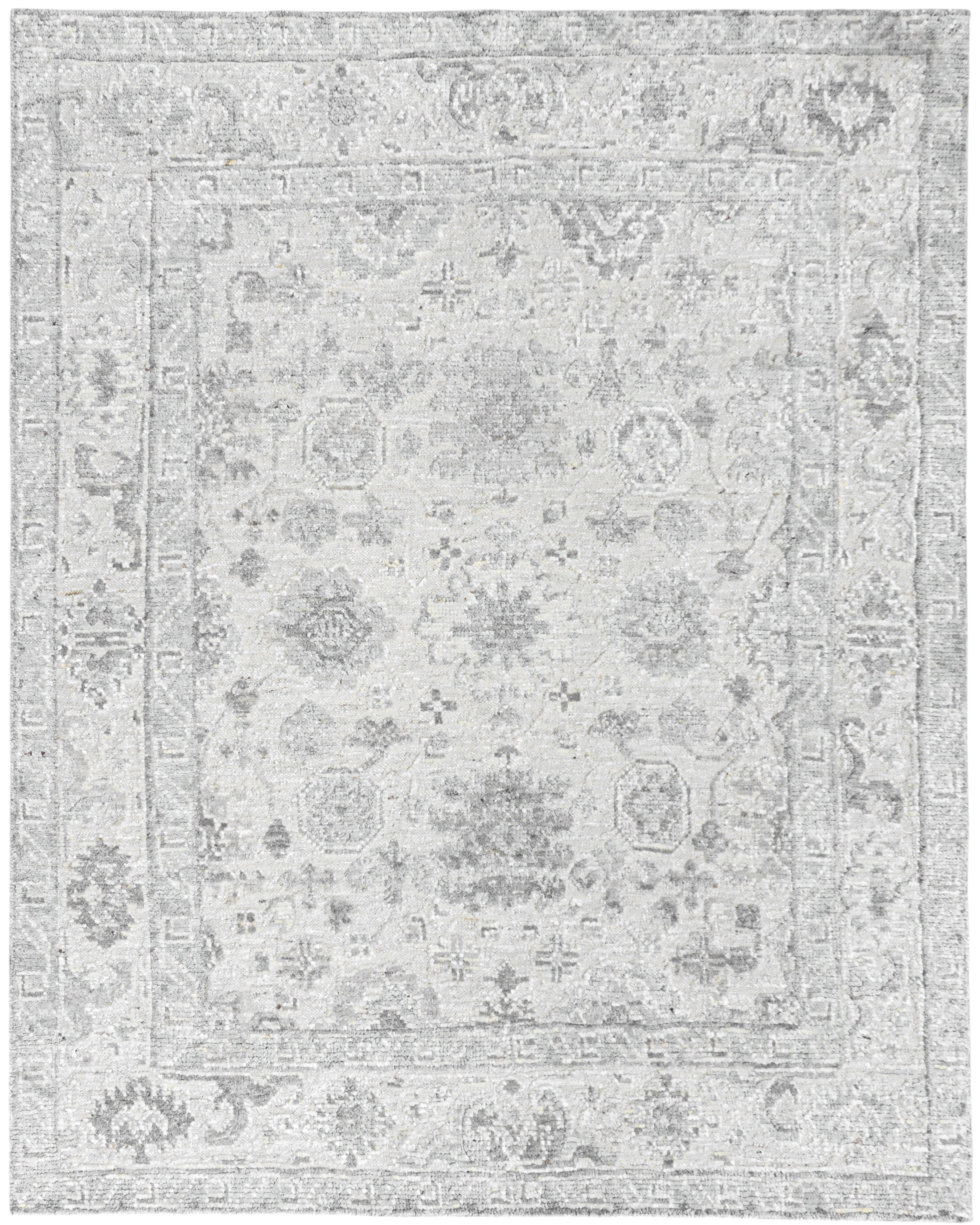 Sophia 2402 Silver Parisian HandknottedArea Rug - KAS – Rug Gallery Outlet