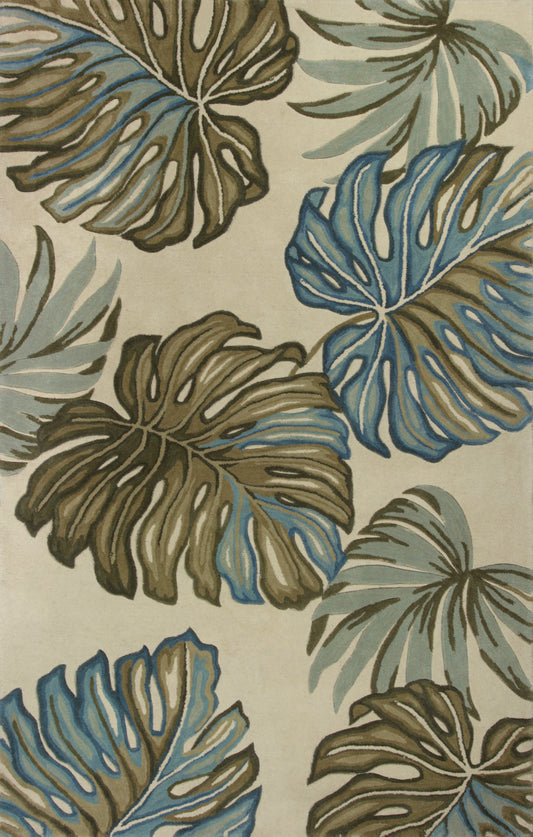 Sparta 3182 Ivory Florea Hand Tufted Area Rug - KAS