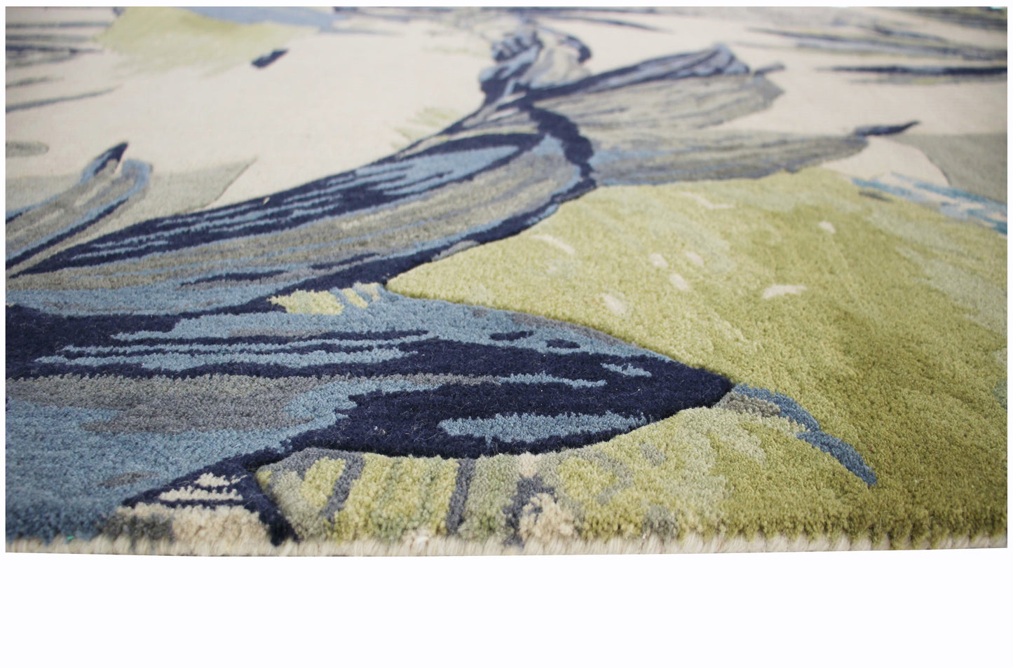 Sparta 3185 Ivory/Blue Sanctuary Hand Tufted Area Rug - KAS