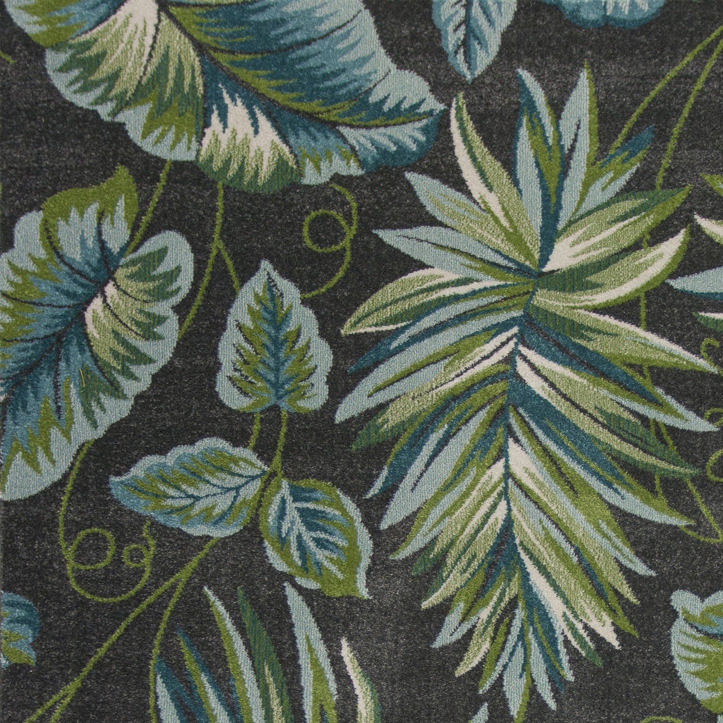 Stella 6263 Grey Paradisus Machine Woven Performance Area Rug - KAS