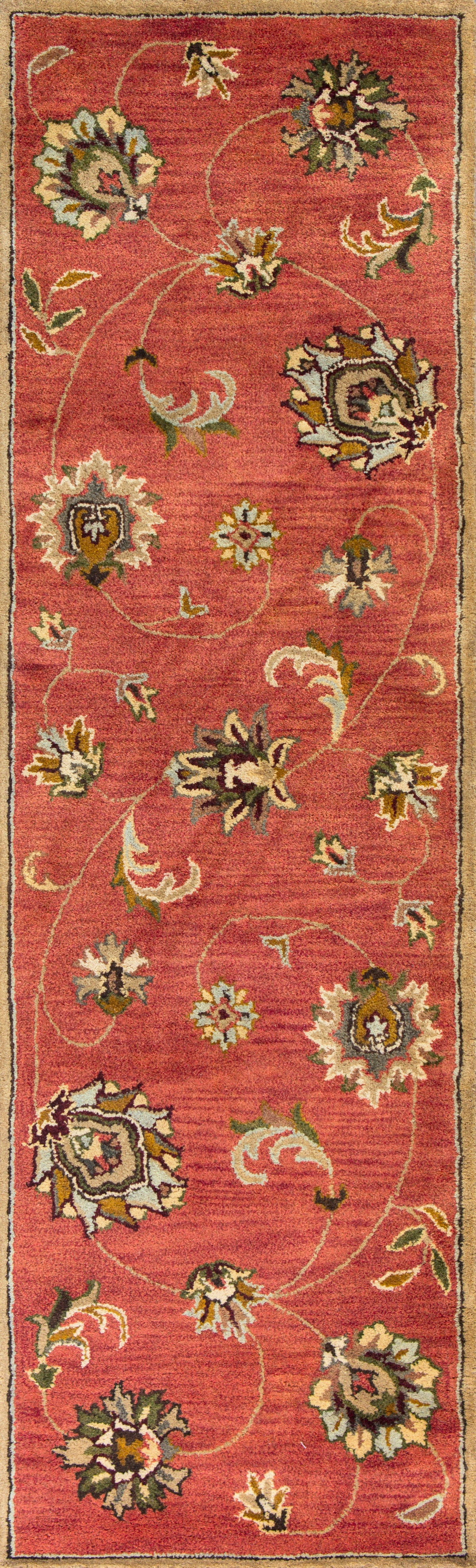Handmade Syrian Rug Syriana 6008 Sienna Allover Mahal Hand Tufted Area Rug - KAS – Rug ...
