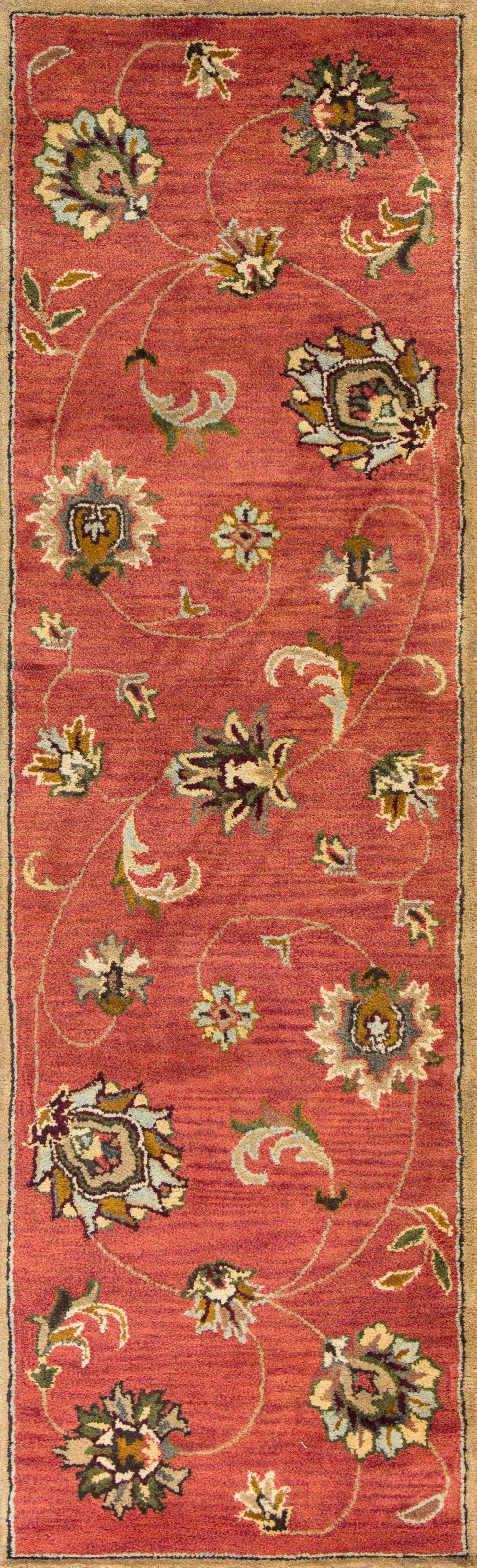 Syriana 6008 Sienna Allover Mahal Hand Tufted Area Rug - KAS