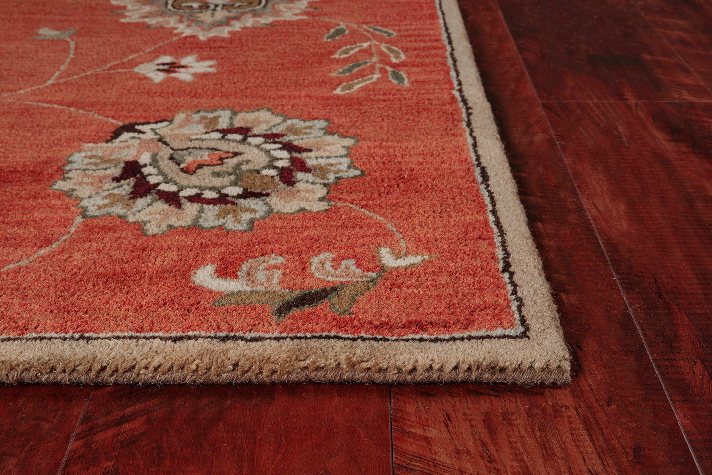 Syriana 6008 Sienna Allover Mahal Hand Tufted Area Rug - KAS