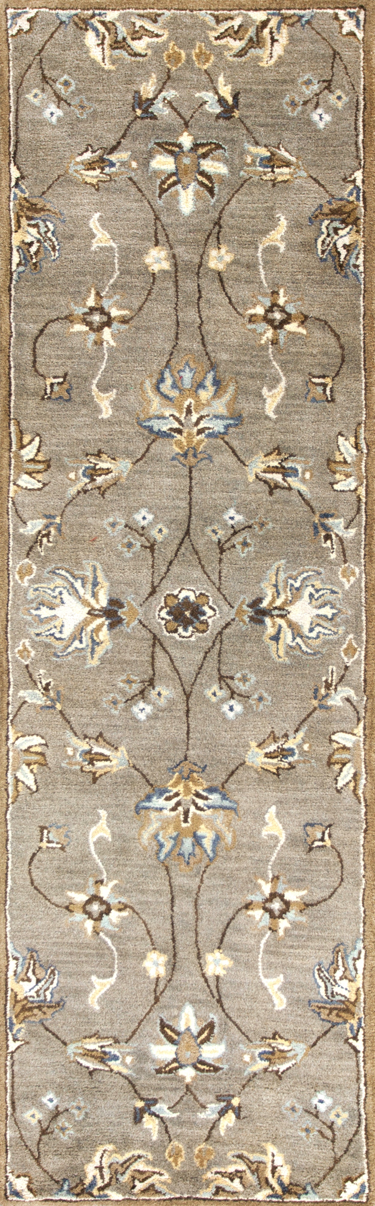 Syriana 6028 Grey Allover Kashia Hand Tufted Area Rug - KAS