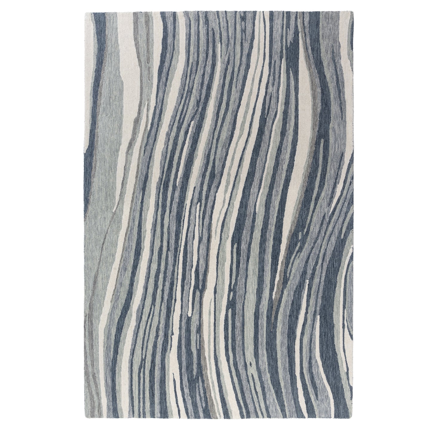 Tahoe-82652 Contemporary Hand-Tufted Blue/Seafoam Cotton Indoor Area Rug - LR Home