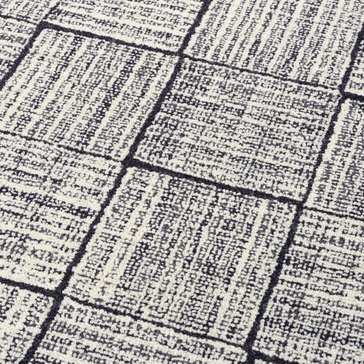 Taylor TAY863 Charcoal Hand Tufted Rug - Rizzy
