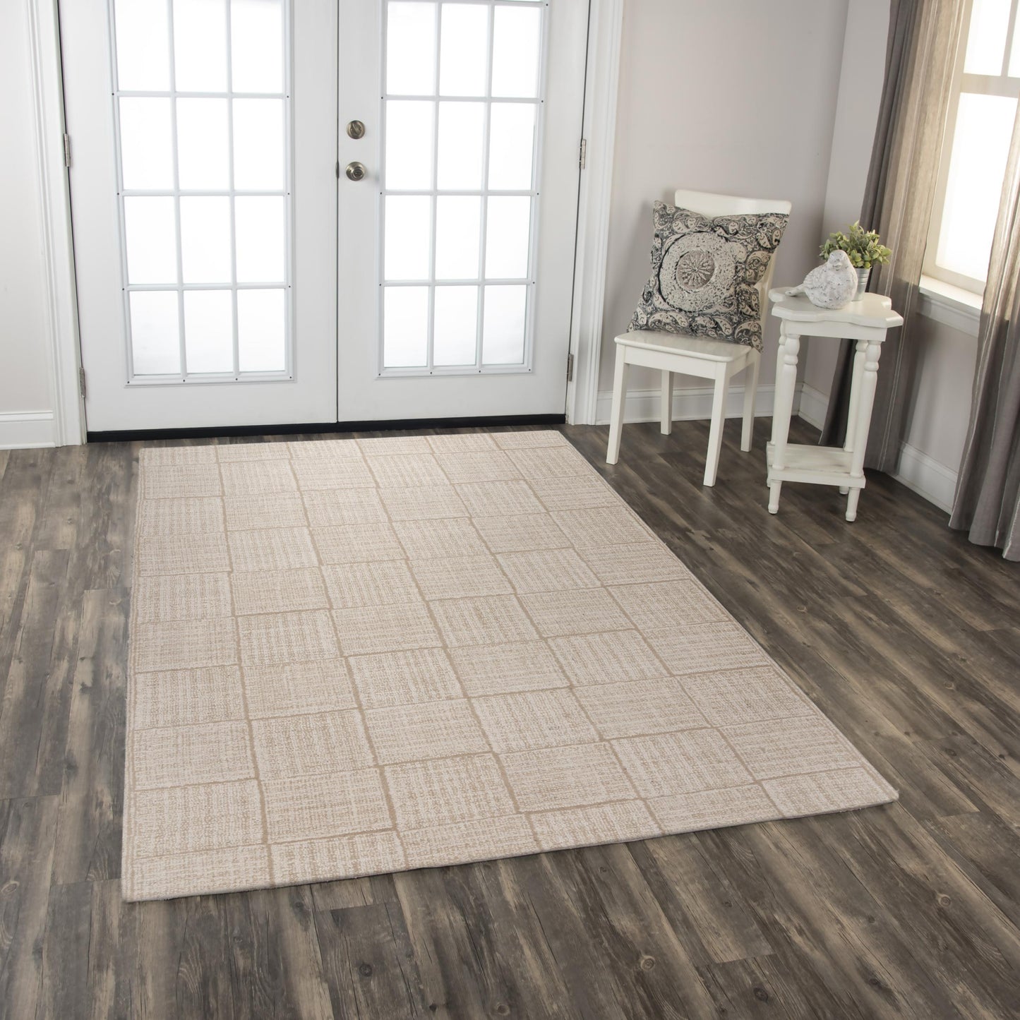 Taylor TAY864 Ivory Hand-Tufted Rug - Rizzy